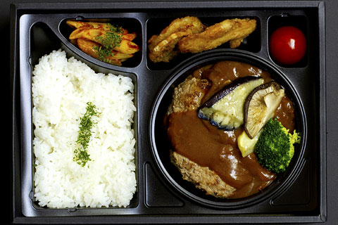 煮込みハンバーグ弁当